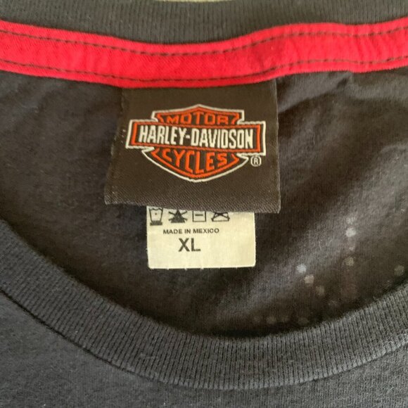 Harley Davidson Las Vegas Rhinestone Bling Graphic Tee - Picture 5 of 9